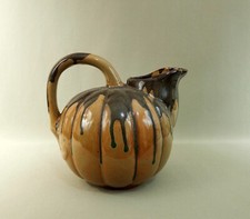 Céramique Cucurbitacée Citrouille Couleur Jaspée & brune, dlg Louis Lourioux