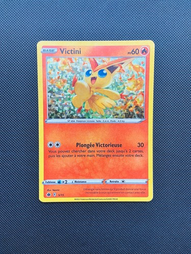 Carte pokémon victini 15 - carte, 5/15