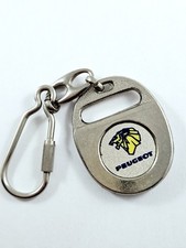 PORTE-CLES - PEUGEOT 1970s Logo Design Vintage MÉTAL Original 205 305 405 505