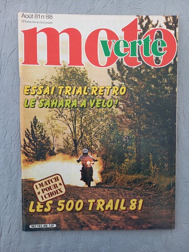 Moto verte août 1981 - moto,