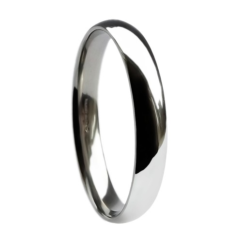 5mm 18ct blanc - or,