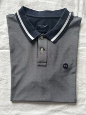 EDEN PARK  Polo  Bleu Marine et Blanc Coton et Polyester Impeccable Taille XL