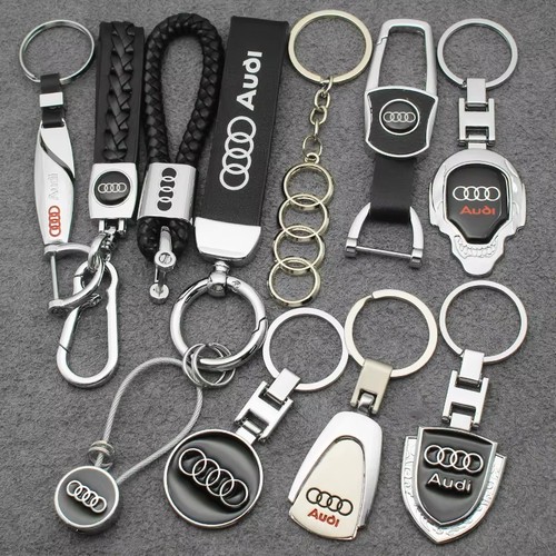 Porte clefs audi cuir metal - clefs, 3d
