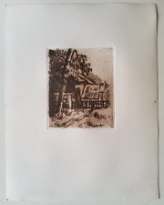 CÉZANNE rare Estampe Originale 