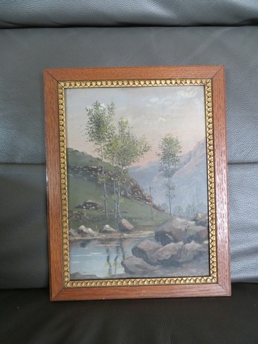 Tableau peinture sur panneau - tableau,
