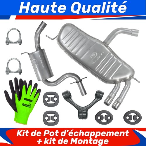 Kit pot échappement pour - de,