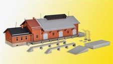 Kibri H0 39462 - Hangar à Marchandises Avec Gabarit Et Freiladerampe Kit Neuf