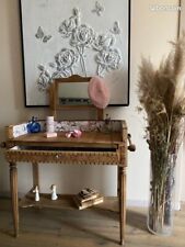 Meuble ancien Coiffeuse table de toilette Bois Art déco