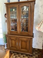 Buffet haut vaisselier en bois massif