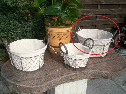 Panier grand de fil - grand,