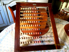 BOULIER ANCIEN D'ECOLE AVEC MARQUE 19e/COLLECTION/ART POPULAIRE