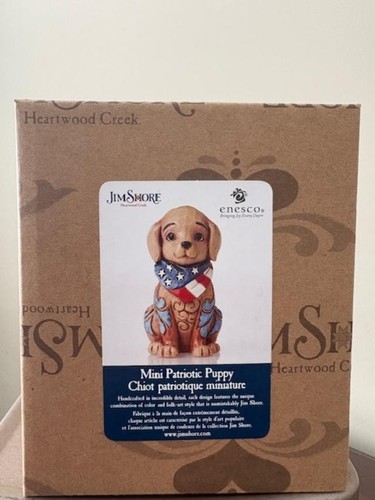 Jim shore mini patriotic puppy - mini,