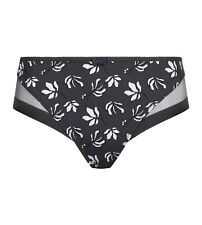 BELLE CULOTTE DIM GENEROUS 42 GRISE A FLEURS URBAN BLOOM MICROFIBRE NEUVE ETIQUE