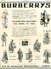 Publicité ancienne mode un