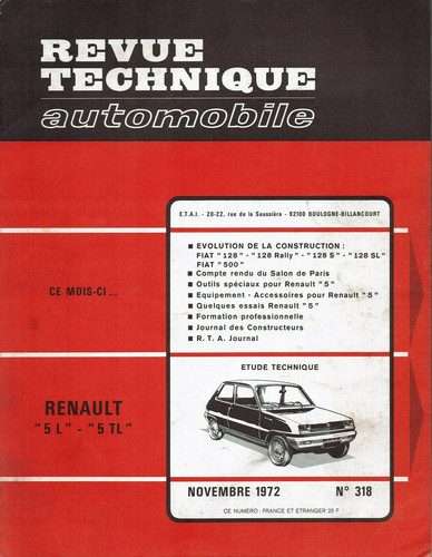 Revue technique automobile - technique,