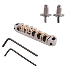 Chevalet Roller  avec Poteaux et Clé pour Guitare éLectrique Argent J1H15896