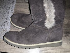 CREEKS: TRÈS BELLES BOTTES FOURRÉES MARRON NUBUCK P. 36, COMME NEUVES AVEC BOÎTE