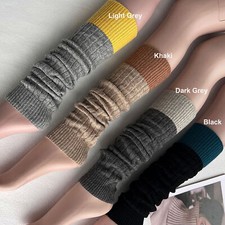 Tricot Hiver Jambières Assortis Couleur Laine Jambe Chaussettes pour Bottes