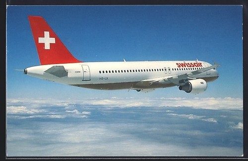 Carte postale avion - airbus, a