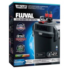 Filtre Externe Fluval 407 Pour Aquariums 150-500L, Pompe Efficace 1450L/H