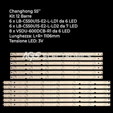 KIT 12 BARRES LED STRIP TV