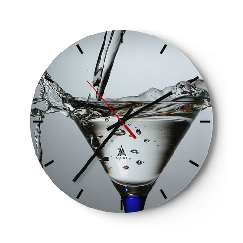 Horloge murale verre - horloge, en