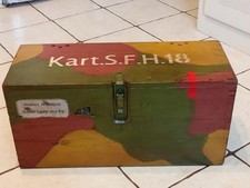 Caisse munitions allemande WW2 - 1944 :  Obusier de 15 cm - Kart. S. F. H. 18