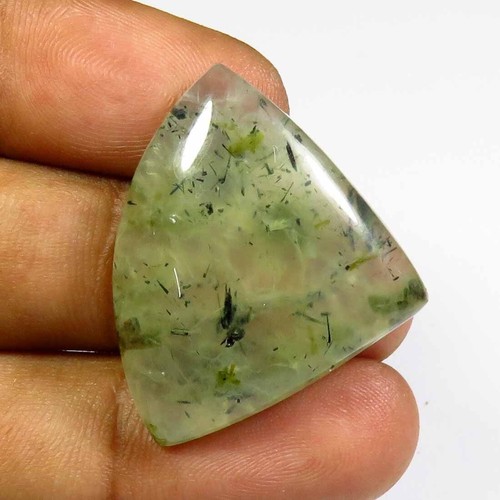 Vert prehnite cabochon 30x24 - prehnite,