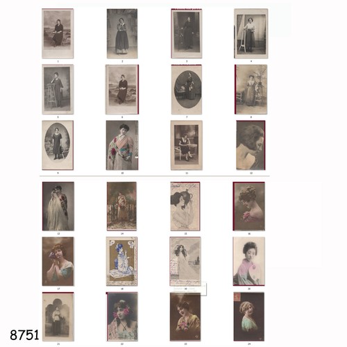 8751 cpa cartes postales - 24,