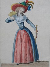 Jeune Dame Redingote GRAVURE