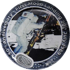 [#1284338] United States, Token, First Moon landing, 50th Anniversary, Copper-ni
