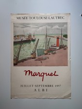 Albert Marquet Affiche Exposition 1957 Musée Lautrec Mourlot Exhibition Poster