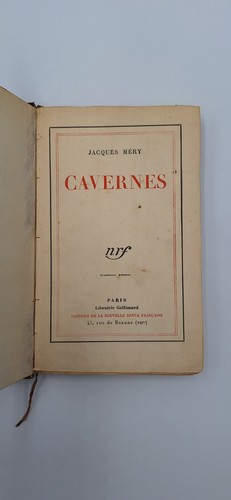 Jacques méry cavernes 1931 - jacques,