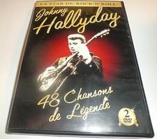 DVD JOHNNY HALLYDAY 48 CHANSONS DE LEGENDE  LA STAR DU ROCK'N'ROLL / 2 DVD 