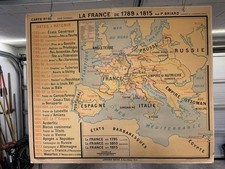 Ancienne AFFICHE Carte