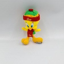 Petite Peluche Titi Le Canari jaune bonnet vert jaune rouge LOONEY TUNES - 22046