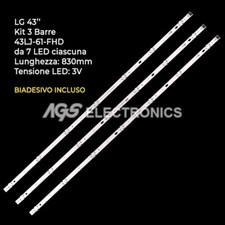 KIT 3 BARRES STRIP 7 TV LED LG