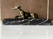 SCULPTURE LEVRIER EN BRONZE