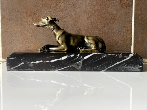 Sculpture levrier bronze - levrier,