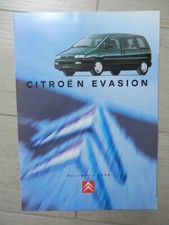 catalogue CITROEN EVASION