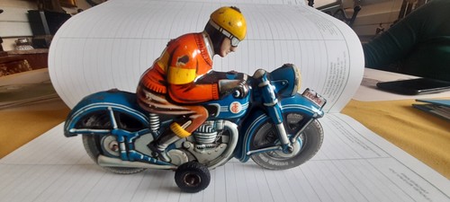 Jouet tole moto western - moto,