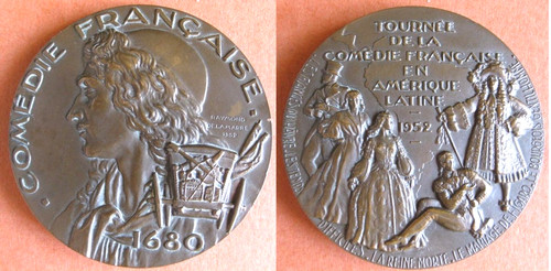 Médaille tournée la - ,