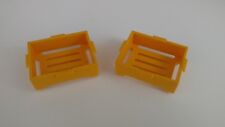 Playmobil  2 caisses Jaunes