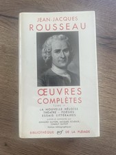 ancien livre pléiade Rousseau