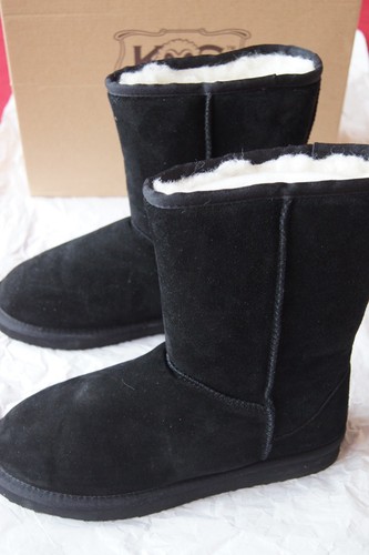 Boots daim nubuck noir - , neige