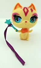 Figurine LPS PET SHOP chat édition spéciale baguette ruban violet cat gato 