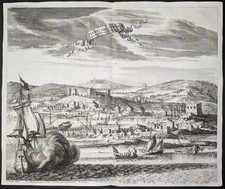 Tel Aviv - Jaffa Israël Terre Sainte Dapper Gravure En Cuivre 1677