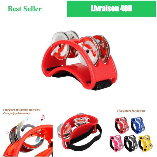 Pied tambourin percussion avec - pied,