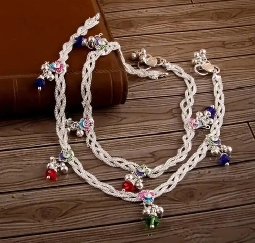 Cheville plaqué argent - de,