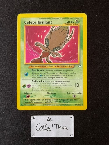 Carte pokemon celebi brillant - pokemon,